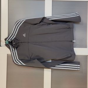 Grey and blue Adidas workout jacket